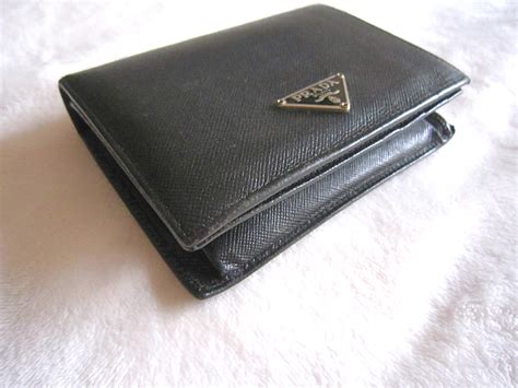 dark brown prada wallet|prada black saffiano wallet.